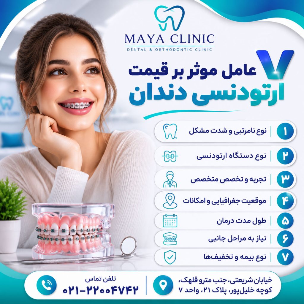 عوامل موثر در قیمت ارتودنسی