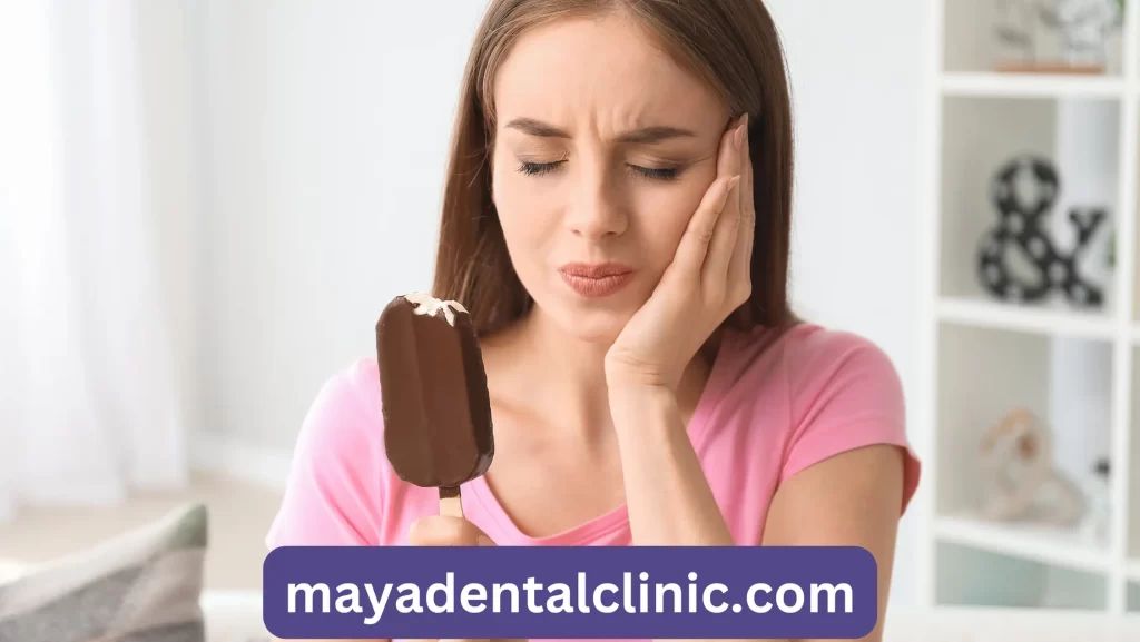 Tooth sensitivity due to eating ice cream